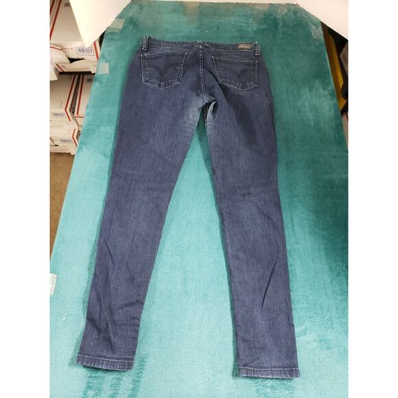 Levis 535 Jeans Size 13 Womens Blue Denim Stretch Pants Mid Rise Jegging - Picture 10 of 14